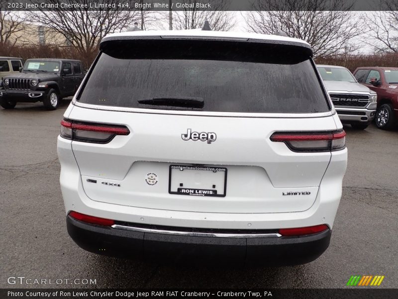 Bright White / Global Black 2023 Jeep Grand Cherokee L Limited 4x4
