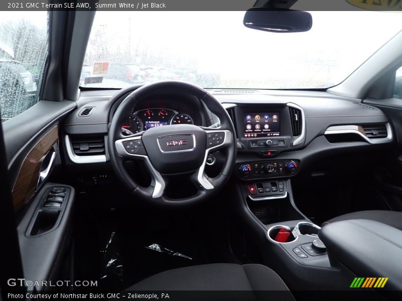 Summit White / Jet Black 2021 GMC Terrain SLE AWD