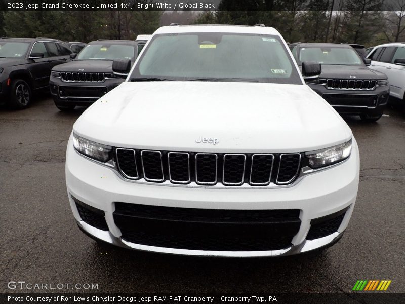 Bright White / Global Black 2023 Jeep Grand Cherokee L Limited 4x4