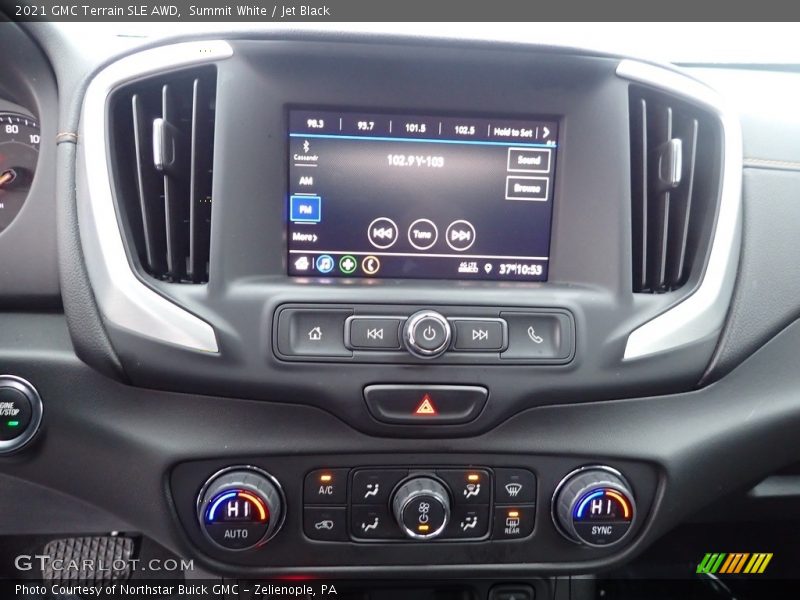 Summit White / Jet Black 2021 GMC Terrain SLE AWD