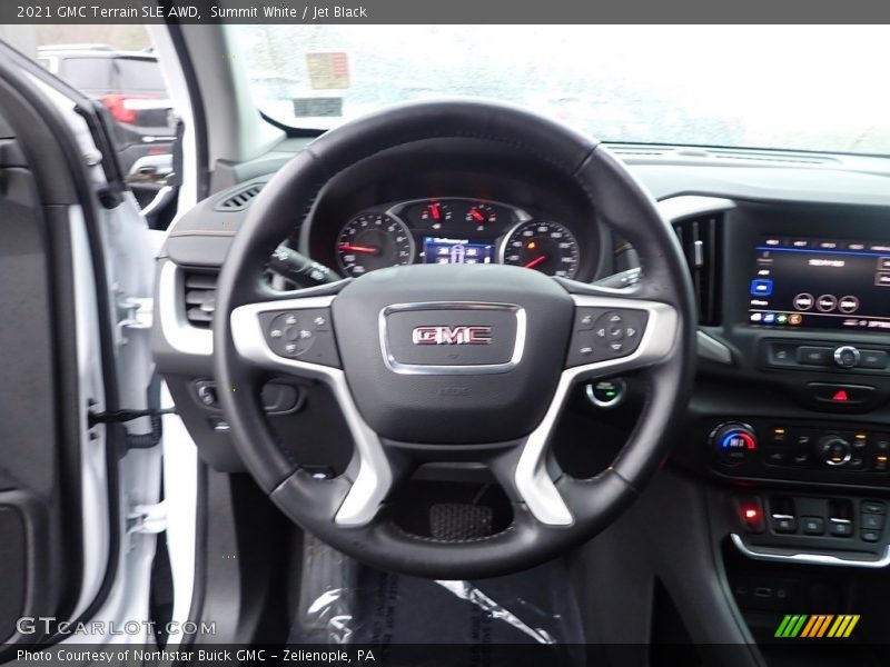 Summit White / Jet Black 2021 GMC Terrain SLE AWD