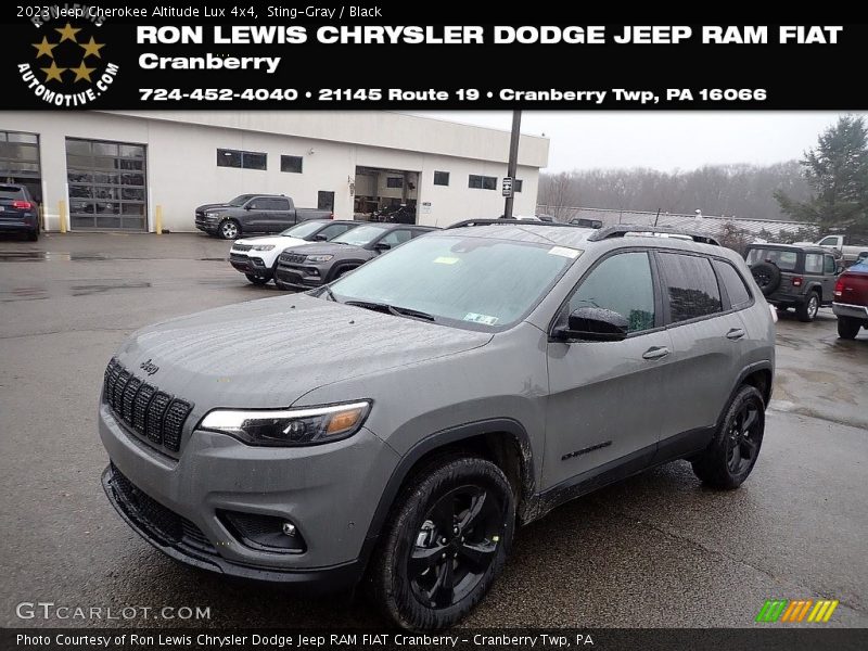 Sting-Gray / Black 2023 Jeep Cherokee Altitude Lux 4x4