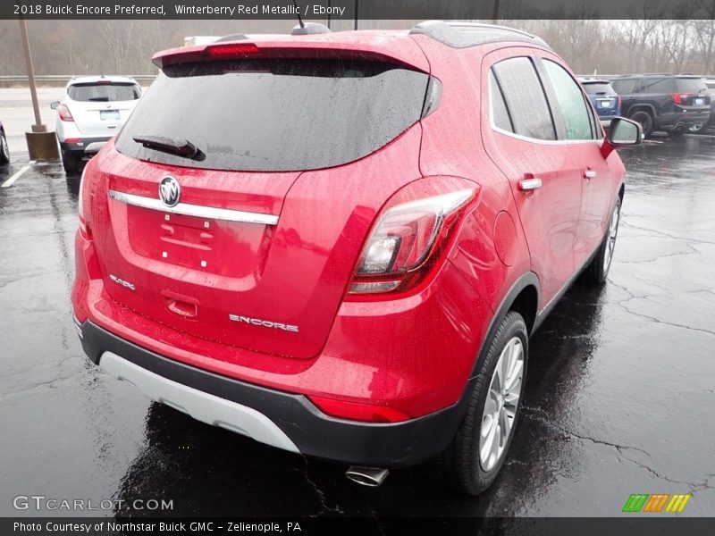 Winterberry Red Metallic / Ebony 2018 Buick Encore Preferred