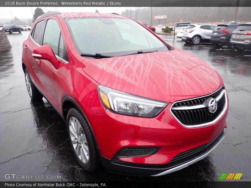 Winterberry Red Metallic / Ebony 2018 Buick Encore Preferred