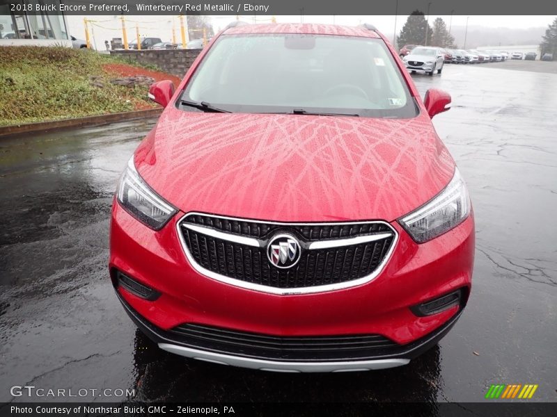 Winterberry Red Metallic / Ebony 2018 Buick Encore Preferred