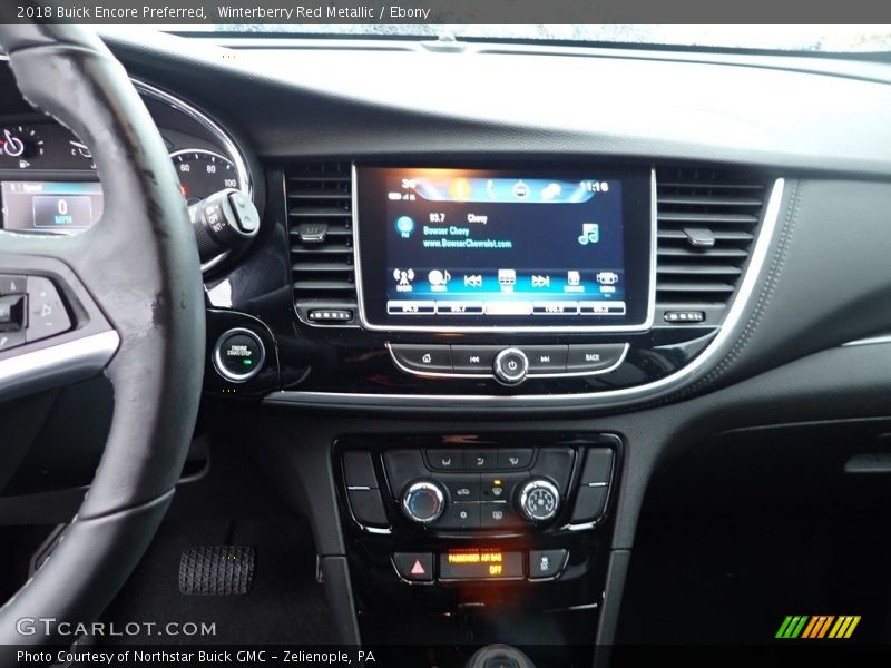 Winterberry Red Metallic / Ebony 2018 Buick Encore Preferred