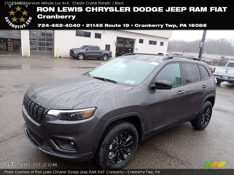 Granite Crystal Metallic / Black 2023 Jeep Cherokee Altitude Lux 4x4