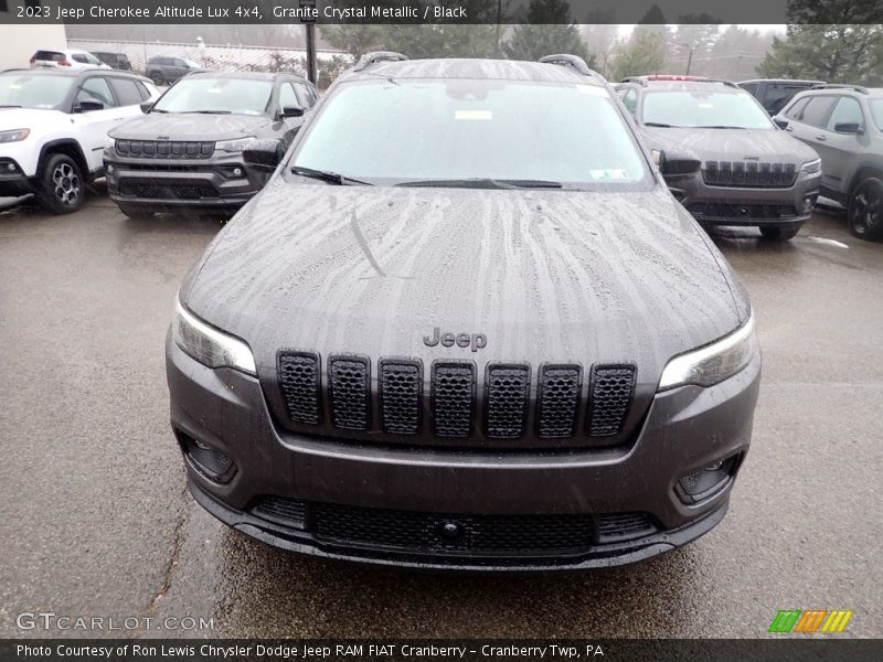 Granite Crystal Metallic / Black 2023 Jeep Cherokee Altitude Lux 4x4