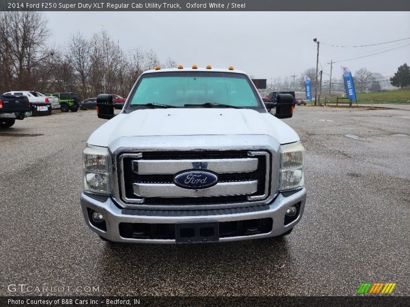Oxford White / Steel 2014 Ford F250 Super Duty XLT Regular Cab Utility Truck