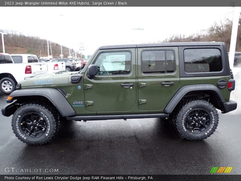 Sarge Green / Black 2023 Jeep Wrangler Unlimited Willys 4XE Hybrid
