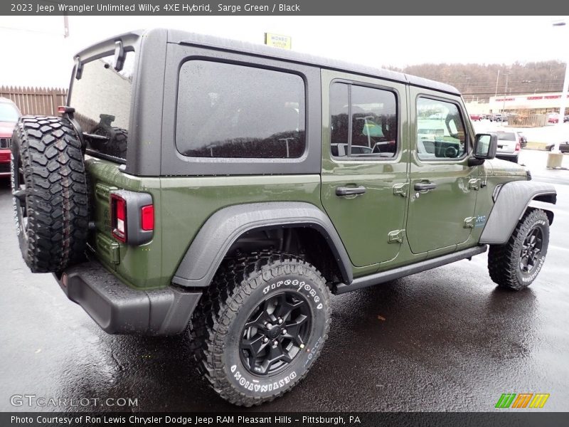 Sarge Green / Black 2023 Jeep Wrangler Unlimited Willys 4XE Hybrid