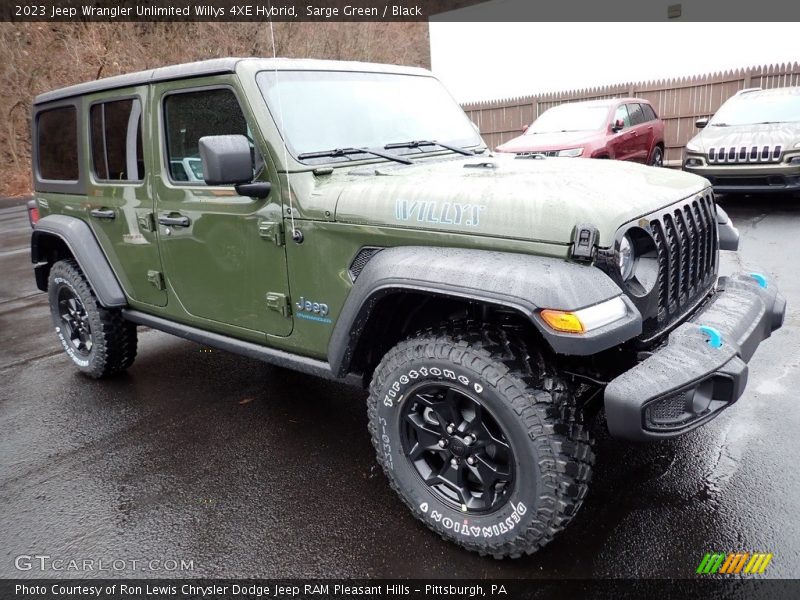 Sarge Green / Black 2023 Jeep Wrangler Unlimited Willys 4XE Hybrid