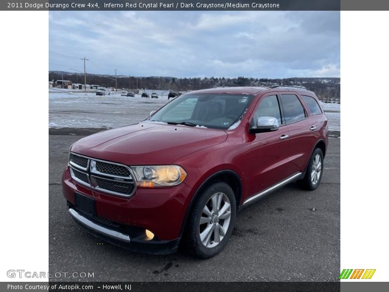 Inferno Red Crystal Pearl / Dark Graystone/Medium Graystone 2011 Dodge Durango Crew 4x4