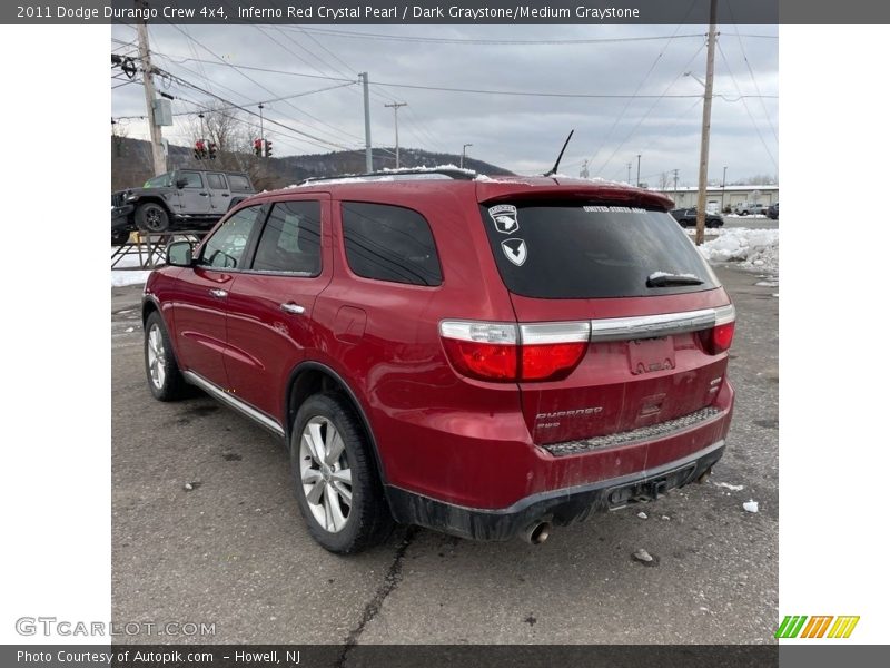 Inferno Red Crystal Pearl / Dark Graystone/Medium Graystone 2011 Dodge Durango Crew 4x4