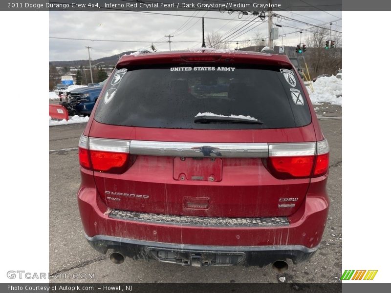 Inferno Red Crystal Pearl / Dark Graystone/Medium Graystone 2011 Dodge Durango Crew 4x4