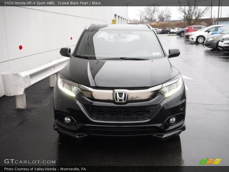 Crystal Black Pearl / Black 2020 Honda HR-V Sport AWD