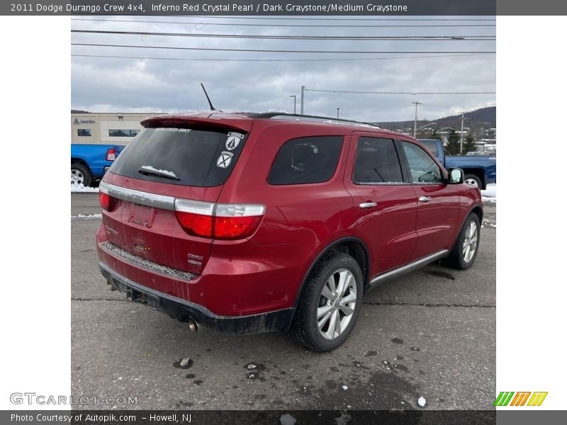 Inferno Red Crystal Pearl / Dark Graystone/Medium Graystone 2011 Dodge Durango Crew 4x4