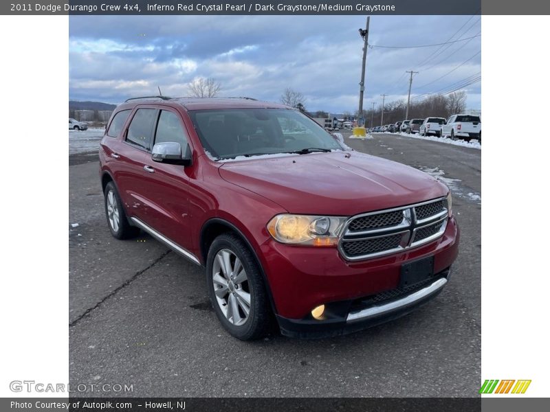 Inferno Red Crystal Pearl / Dark Graystone/Medium Graystone 2011 Dodge Durango Crew 4x4