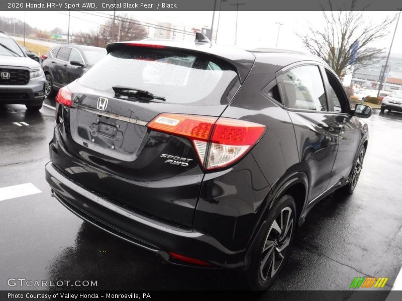 Crystal Black Pearl / Black 2020 Honda HR-V Sport AWD