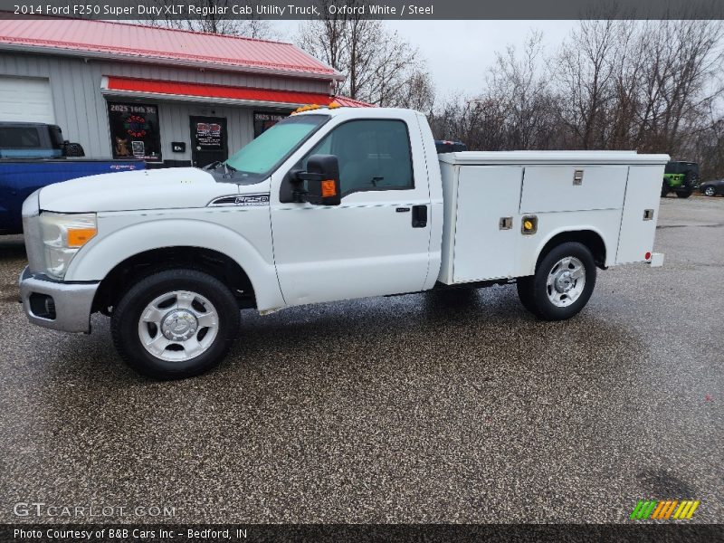 Oxford White / Steel 2014 Ford F250 Super Duty XLT Regular Cab Utility Truck