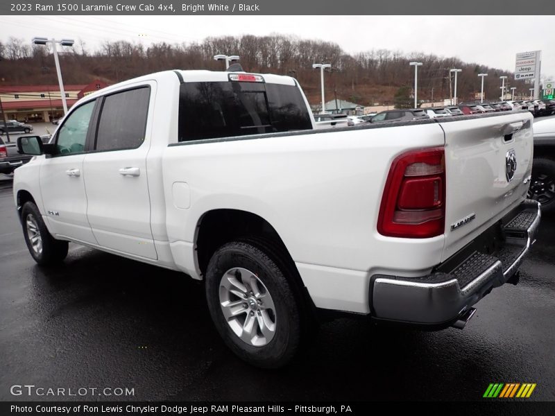 Bright White / Black 2023 Ram 1500 Laramie Crew Cab 4x4