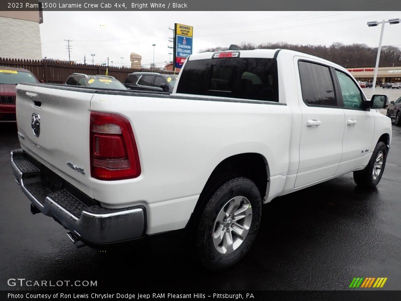 Bright White / Black 2023 Ram 1500 Laramie Crew Cab 4x4