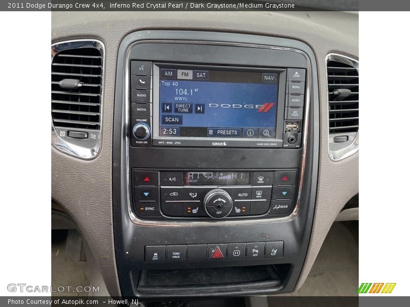 Inferno Red Crystal Pearl / Dark Graystone/Medium Graystone 2011 Dodge Durango Crew 4x4