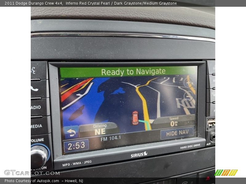 Inferno Red Crystal Pearl / Dark Graystone/Medium Graystone 2011 Dodge Durango Crew 4x4