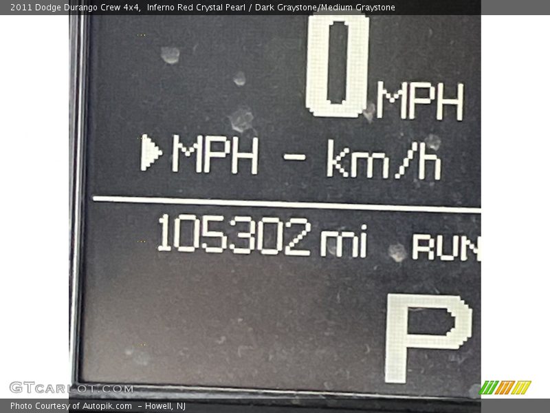 Inferno Red Crystal Pearl / Dark Graystone/Medium Graystone 2011 Dodge Durango Crew 4x4