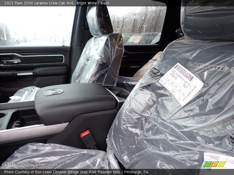 Bright White / Black 2023 Ram 1500 Laramie Crew Cab 4x4
