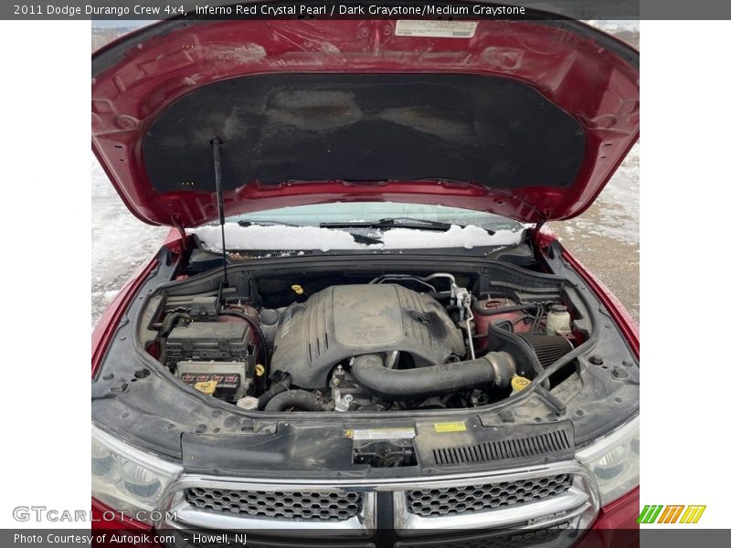 Inferno Red Crystal Pearl / Dark Graystone/Medium Graystone 2011 Dodge Durango Crew 4x4