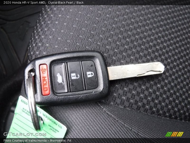 Crystal Black Pearl / Black 2020 Honda HR-V Sport AWD