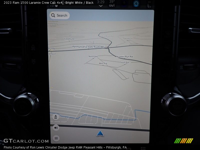 Navigation of 2023 1500 Laramie Crew Cab 4x4