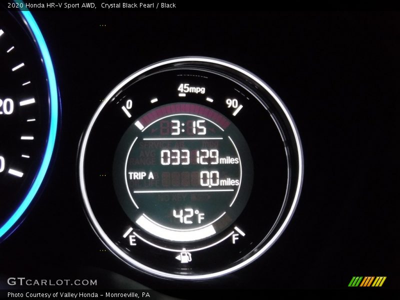Crystal Black Pearl / Black 2020 Honda HR-V Sport AWD