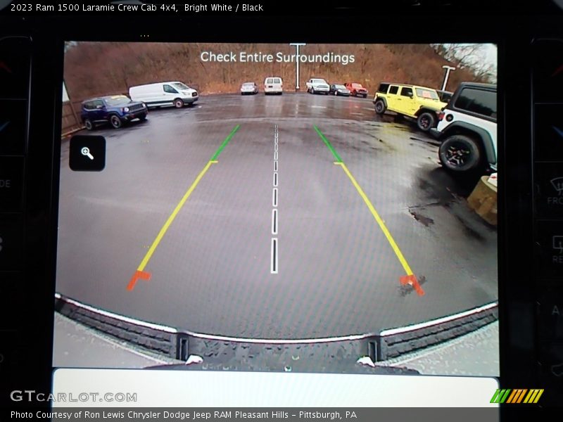 Bright White / Black 2023 Ram 1500 Laramie Crew Cab 4x4