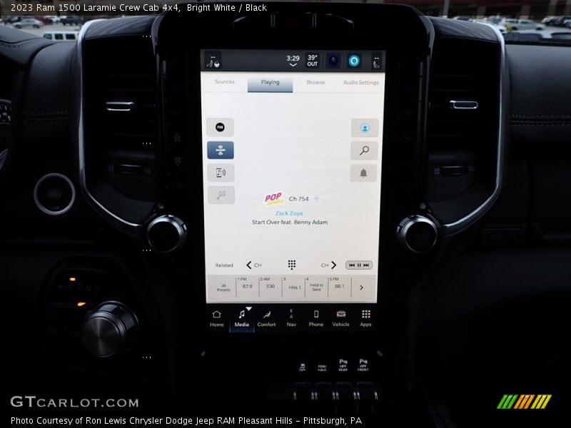 Dashboard of 2023 1500 Laramie Crew Cab 4x4