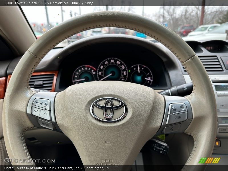 Black / Ivory 2008 Toyota Solara SLE V6 Convertible