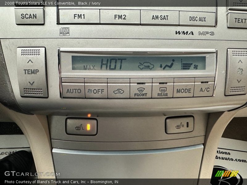 Black / Ivory 2008 Toyota Solara SLE V6 Convertible