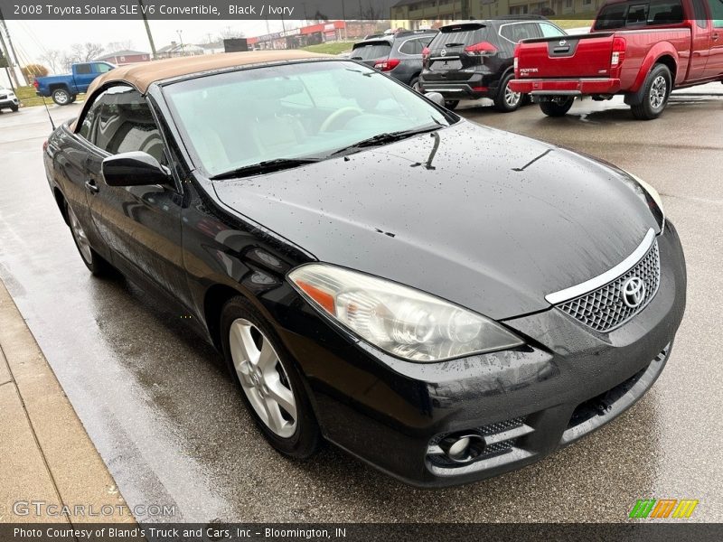 Black / Ivory 2008 Toyota Solara SLE V6 Convertible
