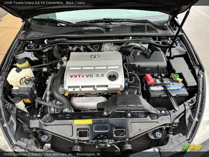 Black / Ivory 2008 Toyota Solara SLE V6 Convertible