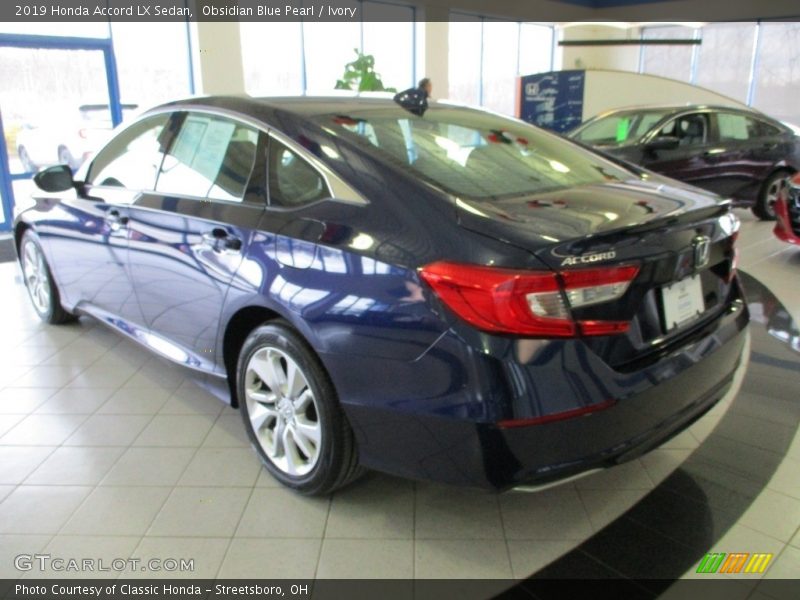 Obsidian Blue Pearl / Ivory 2019 Honda Accord LX Sedan