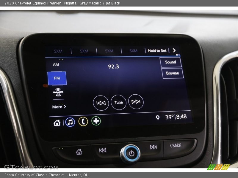 Controls of 2020 Equinox Premier