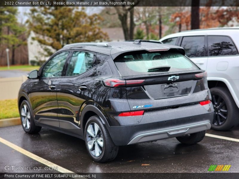 Mosaic Black Metallic / Jet Black/Nightshift Blue 2022 Chevrolet Bolt EV LT