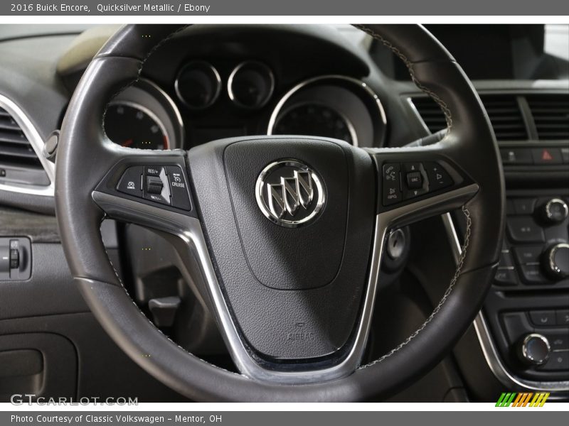 Quicksilver Metallic / Ebony 2016 Buick Encore