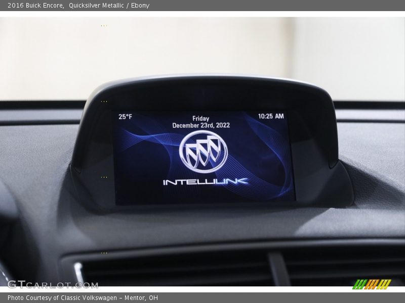 Quicksilver Metallic / Ebony 2016 Buick Encore