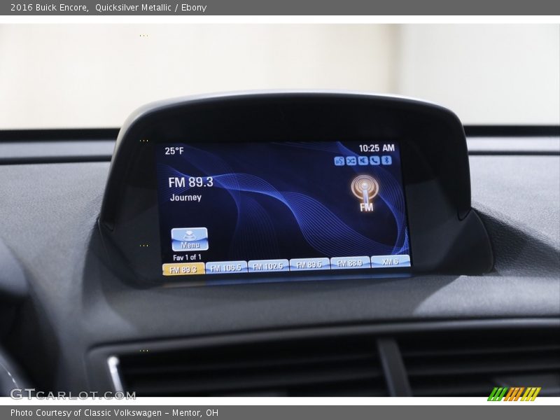 Quicksilver Metallic / Ebony 2016 Buick Encore