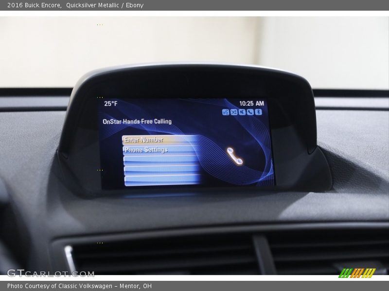 Quicksilver Metallic / Ebony 2016 Buick Encore