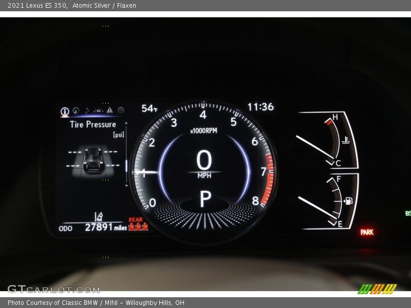 Atomic Silver / Flaxen 2021 Lexus ES 350