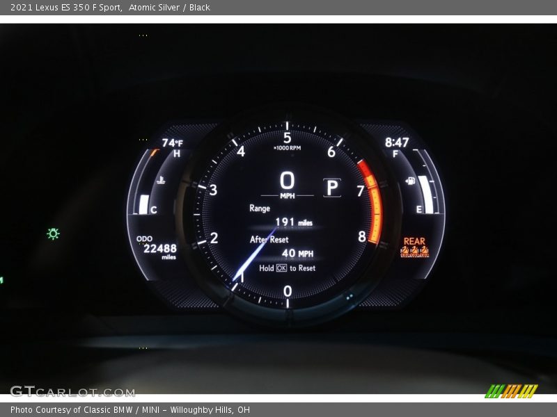  2021 ES 350 F Sport 350 F Sport Gauges