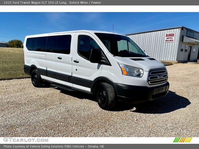 Front 3/4 View of 2015 Transit Wagon XLT 350 LR Long